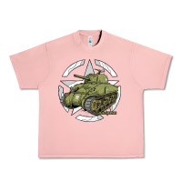 Salmon Sherman M4A1 WWII Army Tank History Vintage Urban Heavy Tee - longCreatives