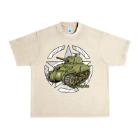 Sandshell Sherman M4A1 WWII Army Tank History Vintage Urban Heavy Tee - longCreatives