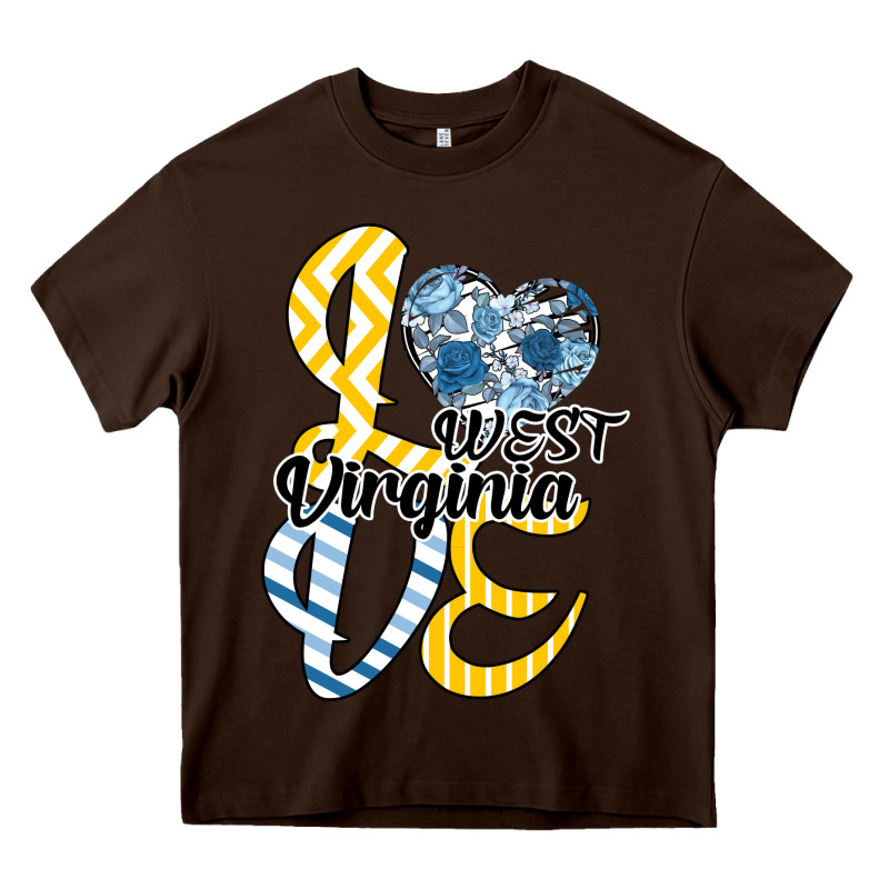 Love West Virginia Heavy Core Tee by Bettercallsaul | Teevron
