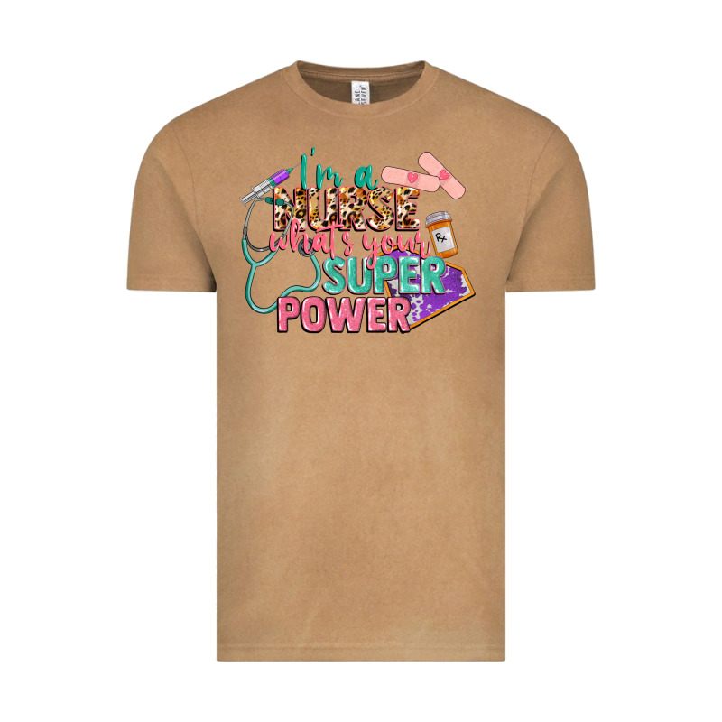 I'm A Nurse What's Your Superpower Vintage Tee by CowGirlArtShop | Teevron