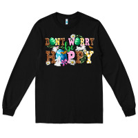 Black Easter Day Don't worry be hoppy Long Sleeve Tee - OliviaCreatesArt