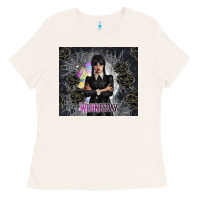 Bone gothic girl with black rose Ladies Tee - TumblerDesignByShophia
