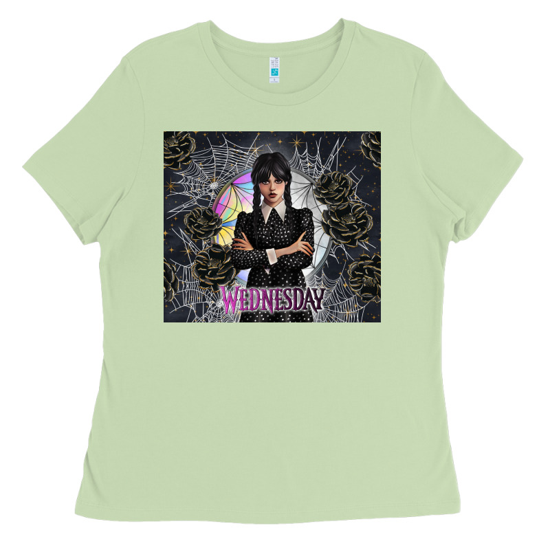 Gothic Girl With Black Rose Ladies Tee by TumblerDesignByShophia | Teevron