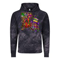 Cloud Black mardi gras louisiana map Vintage Hoodie - OliviaCreatesArt