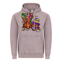 Vintage Zinc mardi gras louisiana map Vintage Hoodie - OliviaCreatesArt