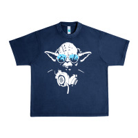 Navy DJ Yoda Urban Heavy Tee - longCreatives