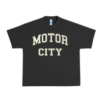 Pigment Black Classic Motor City Detroit Varsity Urban Heavy Tee - longCreatives