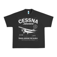 Pigment Black cessna distressed Urban Heavy Tee - longCreatives