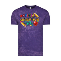 Cloud Purple special education crew Vintage Tee - CowGirlArtShop