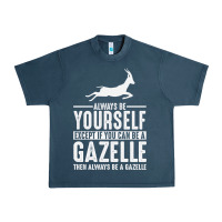 Midnight Navy Gazelle Gift Lover Urban Heavy Tee - longCreatives