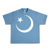 Pebble Blue Islam Symbol Design white Urban Heavy Tee - longCreatives