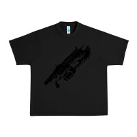 Black Gears of war lancer Urban Heavy Tee - longCreatives