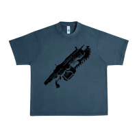 Midnight Navy Gears of war lancer Urban Heavy Tee - longCreatives