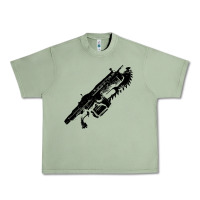 Oil Green Gears of war lancer Urban Heavy Tee - longCreatives