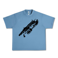 Pebble Blue Gears of war lancer Urban Heavy Tee - longCreatives