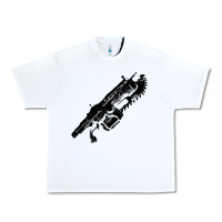 White Gears of war lancer Urban Heavy Tee - longCreatives