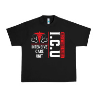 Black ICU Registered Nurse Medical Intensive Care Unit Urban Heavy Tee - longCreatives