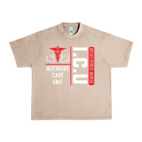 French Oak ICU Registered Nurse Medical Intensive Care Unit Urban Heavy Tee - longCreatives