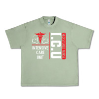 Oil Green ICU Registered Nurse Medical Intensive Care Unit Urban Heavy Tee - longCreatives
