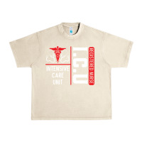 Sandshell ICU Registered Nurse Medical Intensive Care Unit Urban Heavy Tee - longCreatives