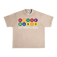 French Oak House Music All Night Long Ravers Urban Heavy Tee - longCreatives