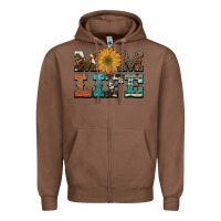 Chestnut western cowhide leopard turquoise  leather aztec sunflower mom Zipper Hoodie - Artiststas