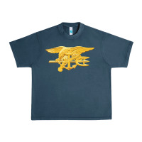 Midnight Navy Navy Seals badge Urban Heavy Tee - longCreatives