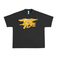 Pigment Black Navy Seals badge Urban Heavy Tee - longCreatives