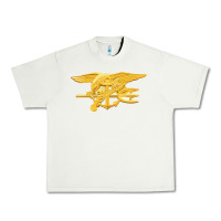 Pistachio Navy Seals badge Urban Heavy Tee - longCreatives