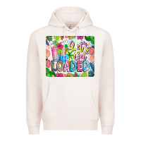 Pale Pink Lets Get Loaded Mouse Pad Premium Hoodie - CowhideDigitalArt