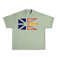 Oil Green Newfoundland and Labrador Flag - 3 Color Urban Heavy Tee - longCreatives