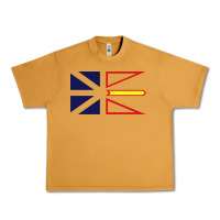 Peanut Butter Newfoundland and Labrador Flag - 3 Color Urban Heavy Tee - longCreatives