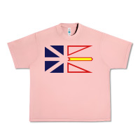 Salmon Newfoundland and Labrador Flag - 3 Color Urban Heavy Tee - longCreatives
