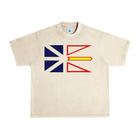 Sandshell Newfoundland and Labrador Flag - 3 Color Urban Heavy Tee - longCreatives
