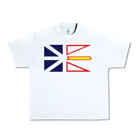 White Newfoundland and Labrador Flag - 3 Color Urban Heavy Tee - longCreatives