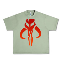 Oil Green Mando Mythosaur Skull Sticker Urban Heavy Tee - longCreatives
