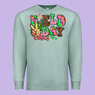 Field Day Vibes Premium Sweatshirt Designed By Adodesignshop