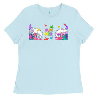Baby Blue summer Ladies Tee - TumblerDesignByShophia