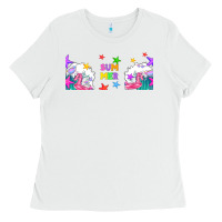 White summer Ladies Tee - TumblerDesignByShophia