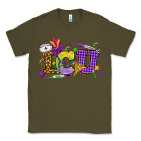 Army Green Mardi Gras ICU Nurse Classic Tee - HowdyJamesFarm