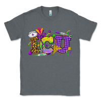 Charcoal Heather Mardi Gras ICU Nurse Classic Tee - HowdyJamesFarm