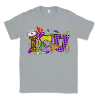Heather Grey Mardi Gras ICU Nurse Classic Tee - HowdyJamesFarm