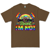Cacao Let's get one thing straight i'm not Pride LGBTQ+ Premium Tee - NancyCooperArtShop