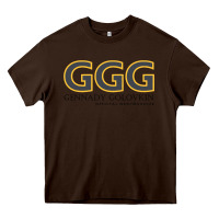 Chocolate Brown GENNADY GOLOVKIN - Official Merchandise Heavy Core Tee - longCreatives