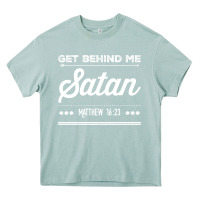 Arona Get behind me Satan Matthew 1623 Quote Heavy Core Tee - longCreatives