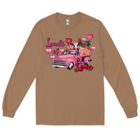 Toasted Coconut Loads of love Valentine's Day farm truck Long Sleeve Tee - FaDigitalArtStudio