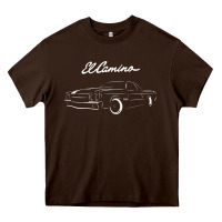 Chocolate Brown El Camino Heavy Core Tee - longCreatives