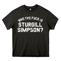 Asphalt who the fuck is sturgill simpson Heavy Core Tee - longCreatives