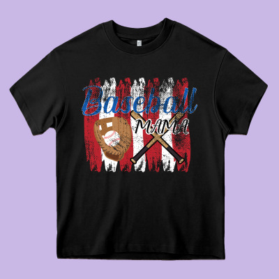 Baseball Mom Heavy Core Tee Designed By Bettercallsaul