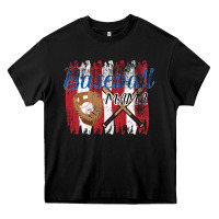 Black Baseball mom Heavy Core Tee - Bettercallsaul